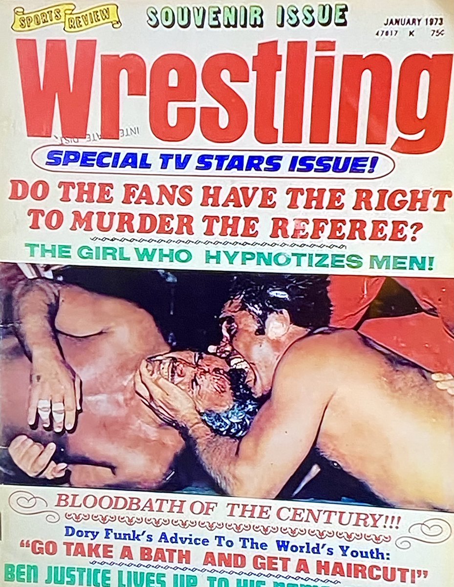 70s wrestling magazine were crazy. 

I’m gonna go with no… the fans do not have the right to ☠️ the referee.