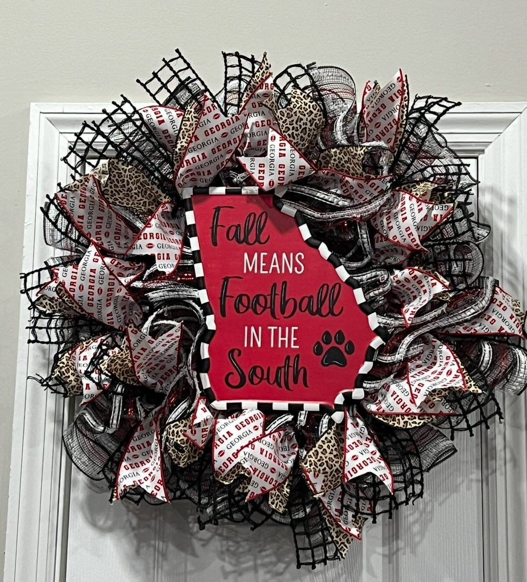 georgiagirl24Cathy (@bulldogs98co) on Twitter photo Where are my DAWG fans? It is time to order a Wreath for Front Door, Man Cave, Pool House.. wherever you want. These are hand made and each is different. I have references: <a href="/wiserdawg/">Wise Dawg</a>, <a href="/GeorgiaLady12/">GeorgiaLady💫❤️🖤</a> <a href="/Fixed22/">Kinda Cool Dad named Jason</a> and many others. #godawgs #Georgiawreath Where are my DAWG fans? It is time to order a Wreath for Front Door, Man Cave, Pool House.. wherever you want. These are hand made and each is different. I have references: <a href="/wiserdawg/">Wise Dawg</a>, <a href="/GeorgiaLady12/">GeorgiaLady💫❤️🖤</a> <a href="/Fixed22/">Kinda Cool Dad named Jason</a> and many others. #godawgs #Georgiawreath