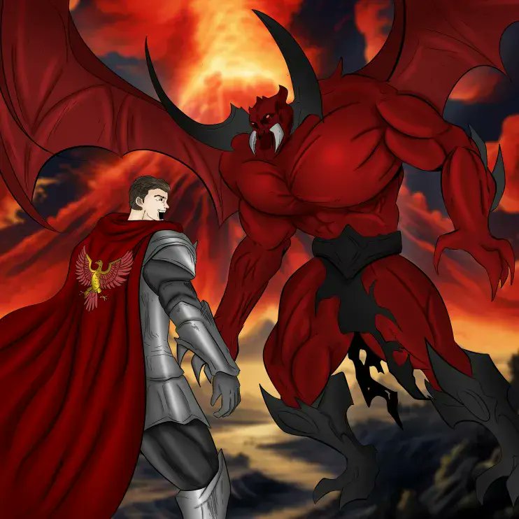 This picture is showing us the creativity and belief of my client that he want him as a vintage warrior protecting his own town from the Demon on the mountainous area!
#GFXCommission
#GFXCommissionsOpen
#CommissionOpen
#ArtCommission
#DigitalArtist
#DesignCommission
#LogoDesign