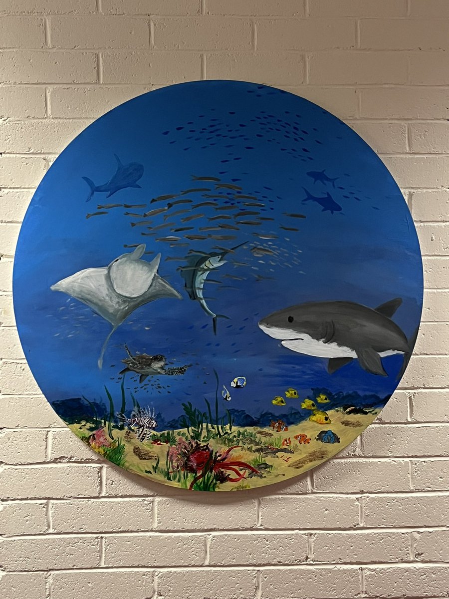 colnanonagle's tweet image. A fantastic piece of artwork from a 5LCA student. Thrilled to add this to our school collection of student artwork.
