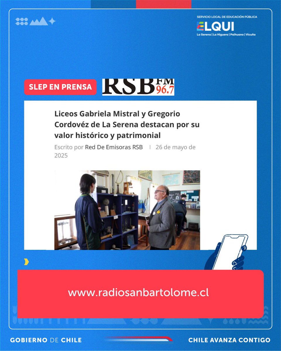 edu_elqui's tweet image. 💯Gracias a los medios de comunicación de la #regiondecoquimbo que le dieron cobertura a estas importantes visitas patrimoniales que realizamos durante el fin de semana a dos establecimientos icónicos de #laserena como el Liceo Gabriela Mistral y el Liceo Gregorio Cordovez