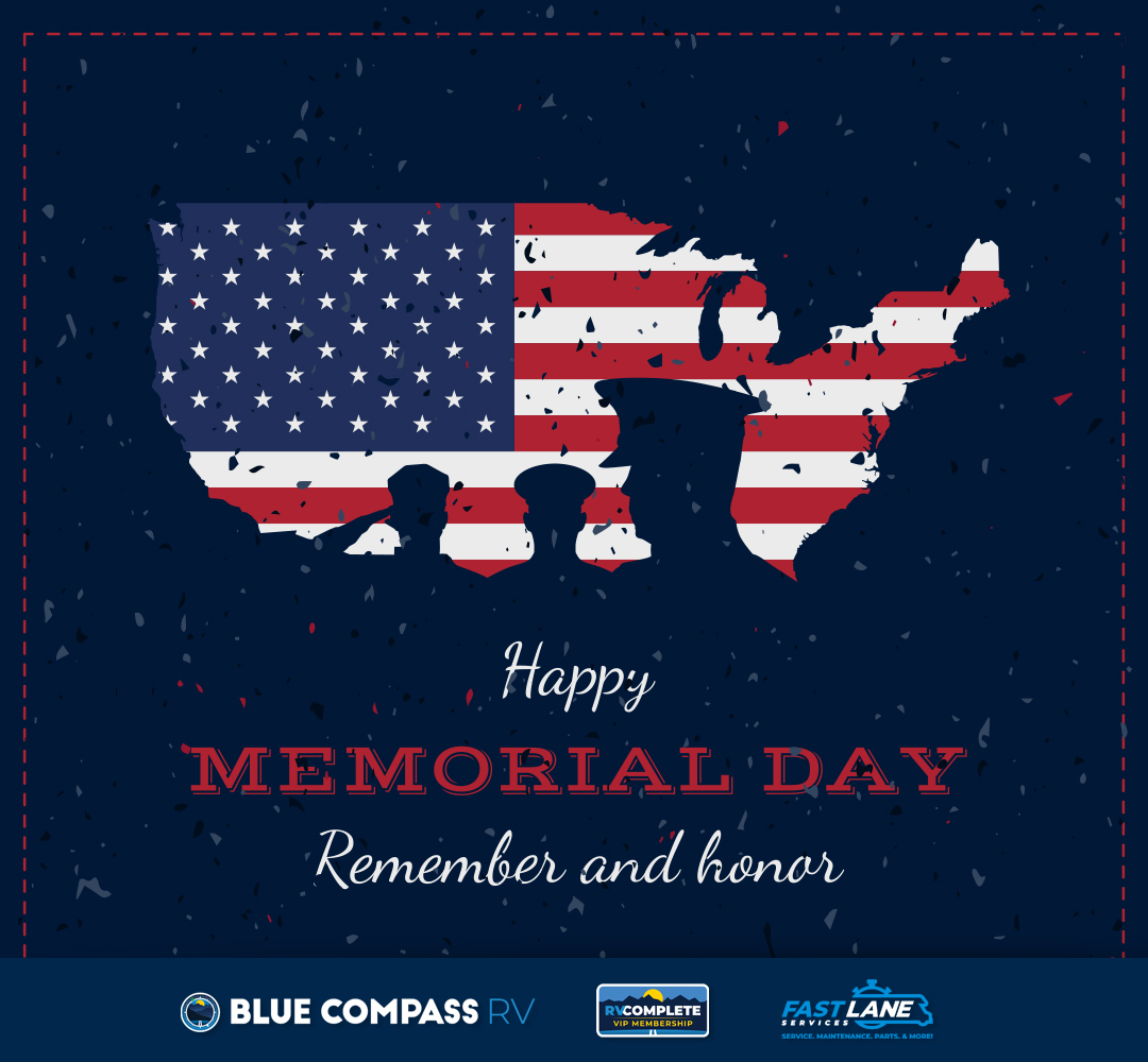 🎖️ Honoring our heroes this Memorial Day. From all of us at Blue Compass RV Manteca, Happy Memorial Day 🌹

-----------------------------------------

Find your new Trailer or RV at:
bluecompassrv.com/locations/cali… | 833.648.2548
204 S. Vasconcellos Avenue in Manteca, California