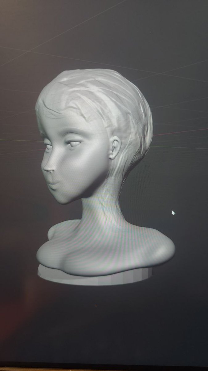 lilofoxy's tweet photo. First attempt at printing my figurine on a 3D printer! Any tips for a beginner? #b3d #3Dprinting https://t.co/N9lE9Q9Q0u