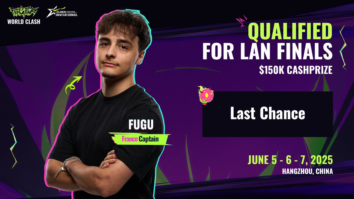 C’EST FINIIII GG à toutes les équipes du régional FR @playfragpunk !!
Félicitations Last Chance, on se retrouve en Chine pour la LAN 😎 

#collaborationcommerciale #fragpunkworldclash #breaktherules