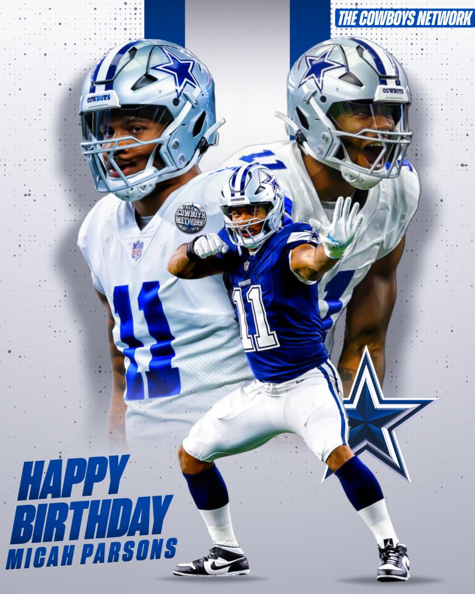 Happy Birthday #DallasCowboys  Micah Parsons! <a href="/MicahhParsons11/">Micah Parsons</a>