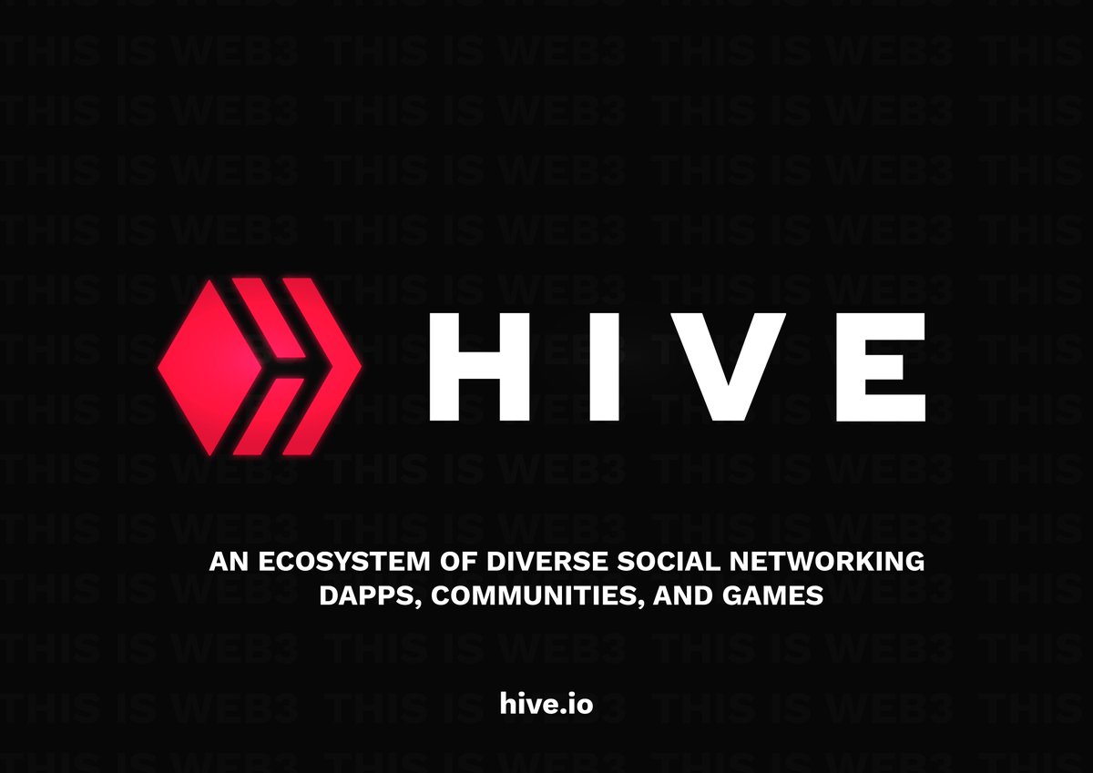 Hive becomes the basis for self-sovereign communities that operate outside centralized structures. It is a digital fabric where economy, governance, and identity are organized in a decentralized way, allowing the formation of self-moderating digital civilizations. #blockchain