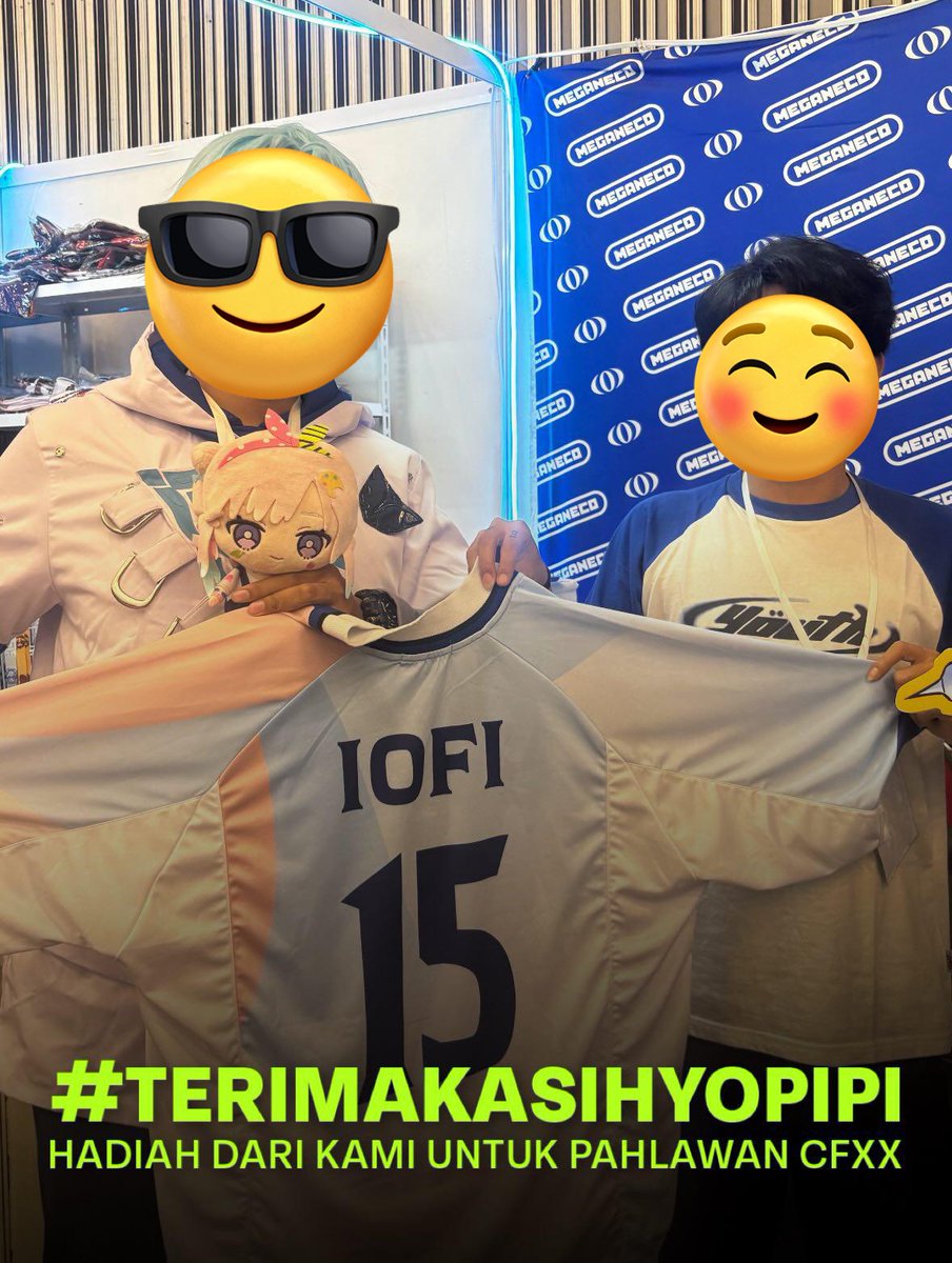 So, as you guys know there's some incident at CFXX last week.
As an appreciation, we gave the hero some present, that he would like, Iofi jersey