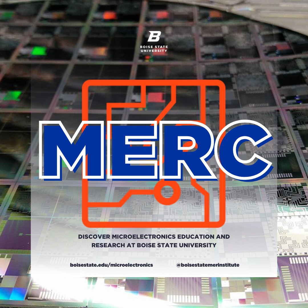 Boise State College of Engineering (@boisestatecoen) on Twitter photo We're excited to welcome the <a href="/BoiseState/">Boise State University</a> Microelectronics Education and Research Center (MERC) to #BoiseStateCOEN on July 1! Learn how the move will strengthen and support the center's vision here: bit.ly/4mr5EJZ
#BoiseState #FromIdeasToImpact #Microelectronics We're excited to welcome the <a href="/BoiseState/">Boise State University</a> Microelectronics Education and Research Center (MERC) to #BoiseStateCOEN on July 1! Learn how the move will strengthen and support the center's vision here: bit.ly/4mr5EJZ
#BoiseState #FromIdeasToImpact #Microelectronics