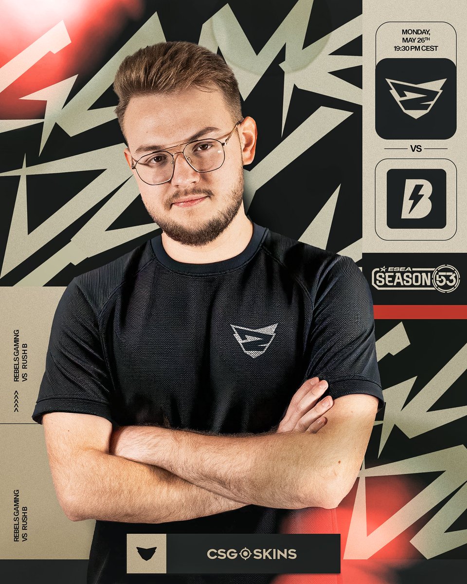 We’re back and ready for action 🔥

Today we’re playing the ESL Challenger Play-In.

Kicking off in just a few minutes ⏳

📺 /tchomi_

#BeRebels ♦️ #VamosKurwa
