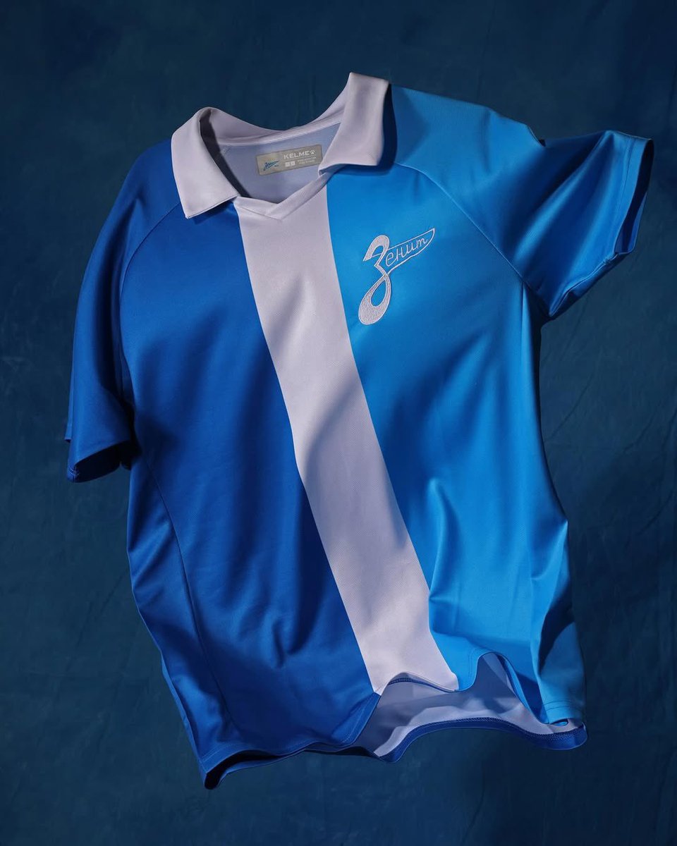 Zenit with a tidy, if not wholly exciting, new anniversary shirt.