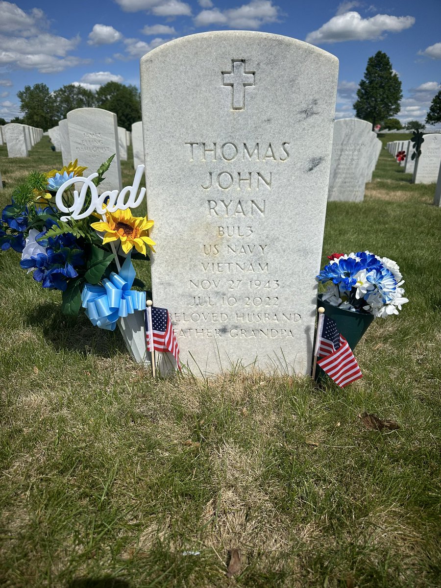 Remembering my dad today on this 2025 Memorial Day weekend…. 
We love ❤️ and miss you each day, dad. 
❤️🤍💙