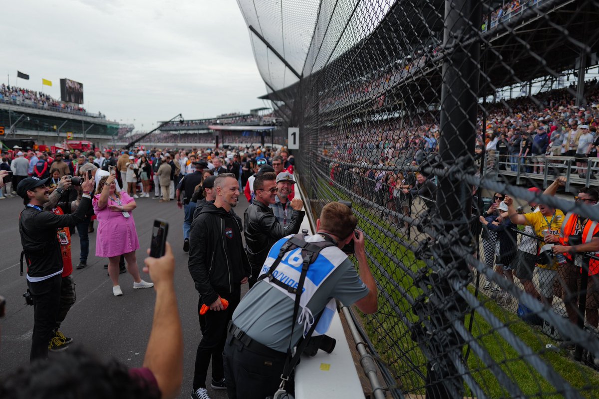 During the grid walk at the #Indy500 the grandstand started singing <a href="/Creed/">Creed</a> songs to Creed, and I gotta admit, top tier IMS moment.