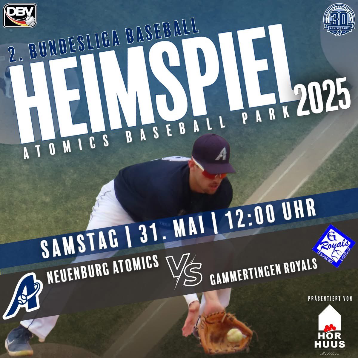 atomicsbaseball's tweet photo. ⚾Bereit für's nächste Heimspiel? 🔥 Können wir unsere Siegesserie gegen die Gammertingen Royals fortsetzen? Das wird spannend! 🤩

Am Samstag, 31.05.2025 um 12.00 Uhr 🕛 treffen wir in der 2. Bundesliga Südwest auf die Gammertingen Royals (2 Spiele - jeweils 7 Innings). https://t.co/YbWkiGqXVT