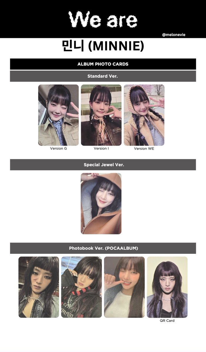 i-dle 'We are' Photocard Template Minnie + APMU, K4, MS, WVS, DMM
