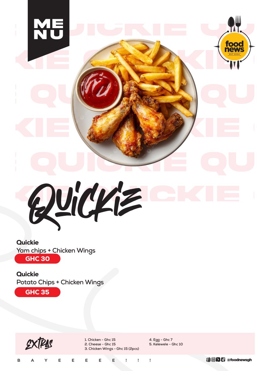 foodnewsgh's tweet photo. 10am to 10pm 
Mondays - Saturdays https://t.co/iYF0LC3bOV