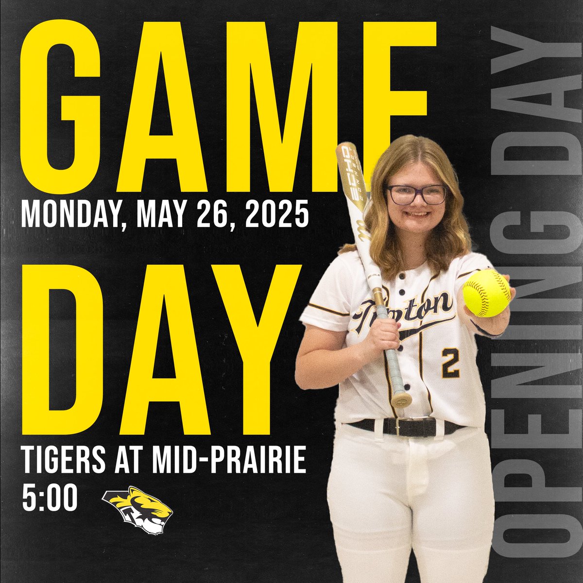 Kicking off the year on Memorial Day down in Kalona! First Pitch at 5pm!