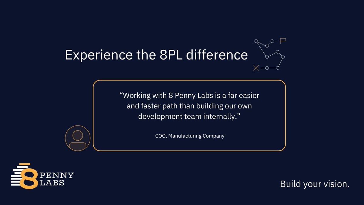jmmcnamara's tweet image. Building an internal development team takes time—working with 8 Penny Labs gets you there faster.
We bring the expertise, efficiency, and results without the overhead.
#8PL #FasterPath #ExpertTeam