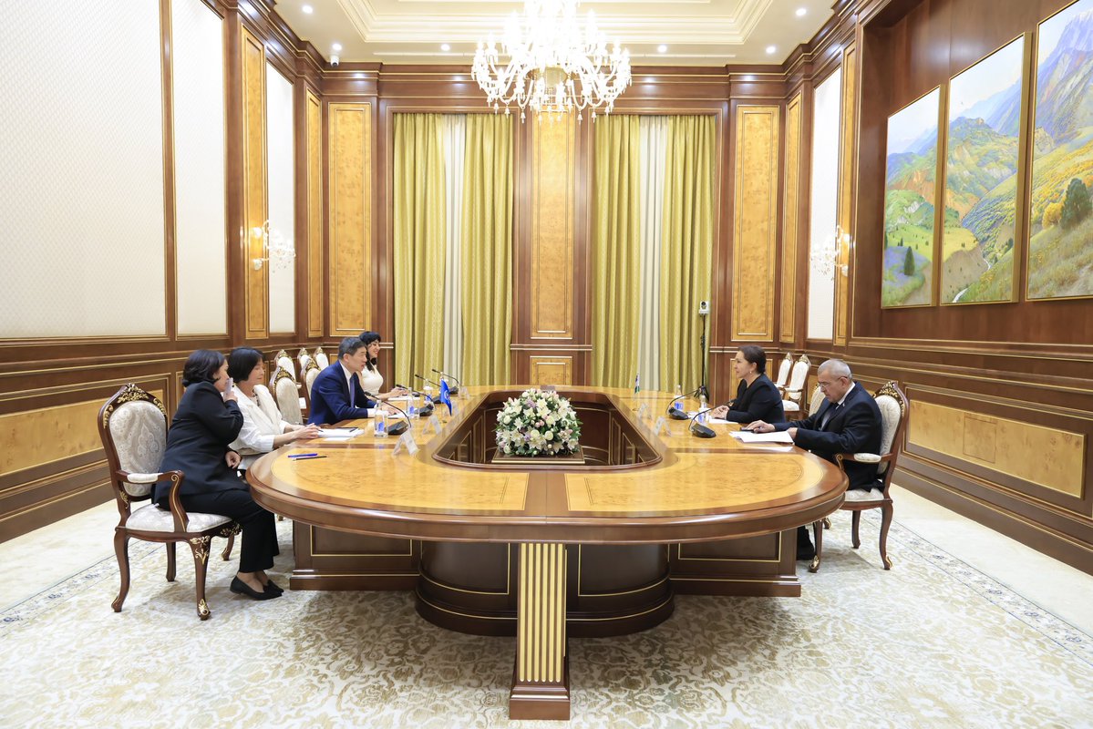 Tanzila Narbaeva (@tnarbaeva) on Twitter photo Pleased to meet Mr. Haoliang Xu <a href="/HaoliangXu/">Haoliang Xu</a>, UN Under-Secretary-General and UNDP Associate Administrator.
We had an open and meaningful dialogue on deepening cooperation between Uzbekistan and UNDP in advancing the Sustainable Development Goals — with a focus on inclusive Pleased to meet Mr. Haoliang Xu <a href="/HaoliangXu/">Haoliang Xu</a>, UN Under-Secretary-General and UNDP Associate Administrator.
We had an open and meaningful dialogue on deepening cooperation between Uzbekistan and UNDP in advancing the Sustainable Development Goals — with a focus on inclusive