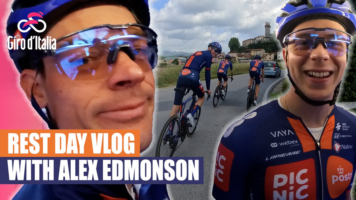 picnicpostnl's tweet photo. No racing, still chaos 😂

Coffee rides, a very busy @caspervanuden and a lot of behind-the-scenes banter — this is what a rest day at @giroditalia looks like with @alexedmo and Team Picnic PostNL 📹

Watch the vlog: https://t.co/foaxz16J9s

#KeepChallenging #GirodItalia🇮🇹 https://t.co/AzKmbLTD77