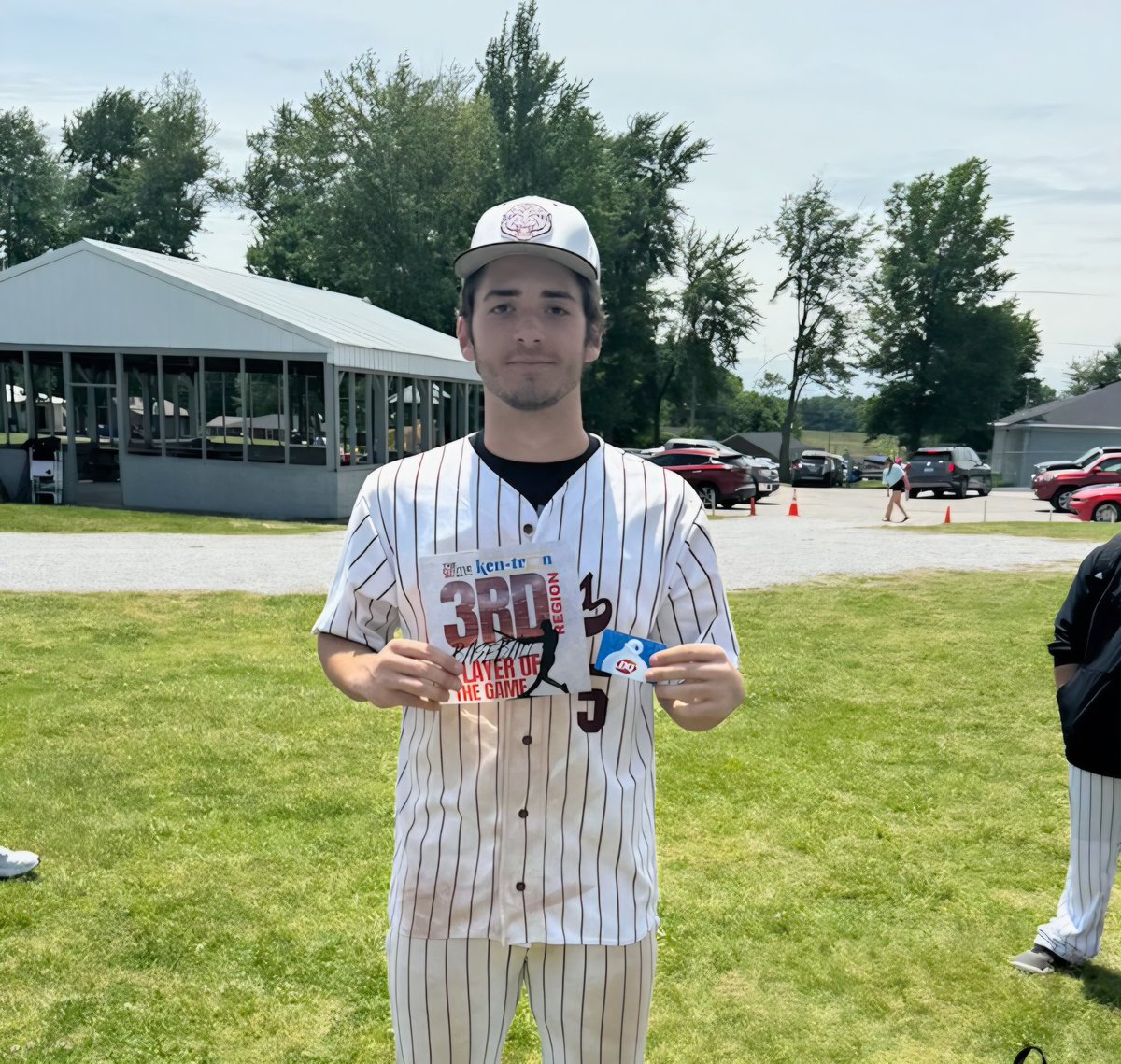 1027TheGame's tweet image. @BCtigerbaseball punches ticket to Regional Semis with 7-3 victory over Edmonson.  Our Ken-Tron Manufacturing Player of the Game is Adam Howell as he goes 3-4 with 2 RBI.
