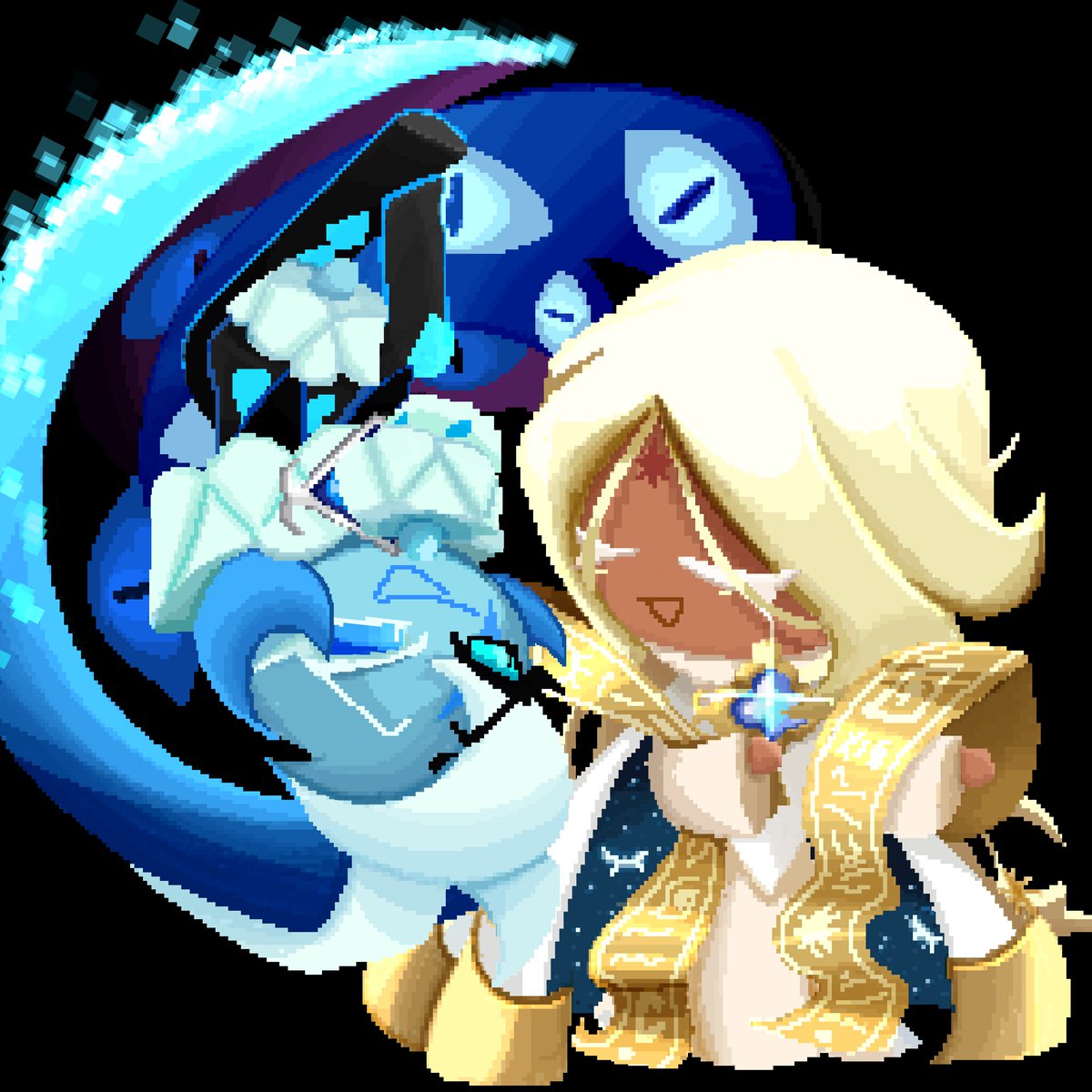 PixiAAA_'s tweet image. Resubido de nuevo, creo que se ve mejor así (─.─||)
#cookierunkingdom #Shadowmilkcookie #purevanillacookie #cookierun