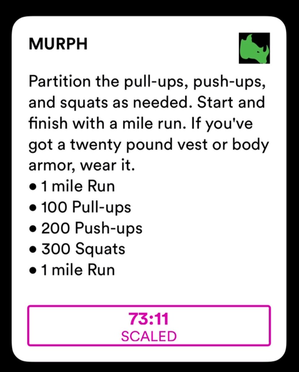 Thank you 🙏🏼🇺🇸💪🏼 #Murph #MemorialDayWeekend
