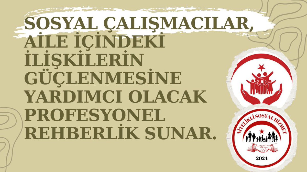 Sayın Bakanlarımız <a href="/MahinurOzdemir/">Mahinur Özdemir Göktaş</a>, <a href="/yilmaztunc/">Yılmaz TUNÇ</a> ve <a href="/drmemisoglu/">Prof. Dr. Kemal Memişoğlu</a>
#AileYılındaSosyalÇalışmacıAta
Ailelerin refahı için sosyal çalışmacı ataması bir zorunluluk haline gelmiştir.
Saygılarımızla.