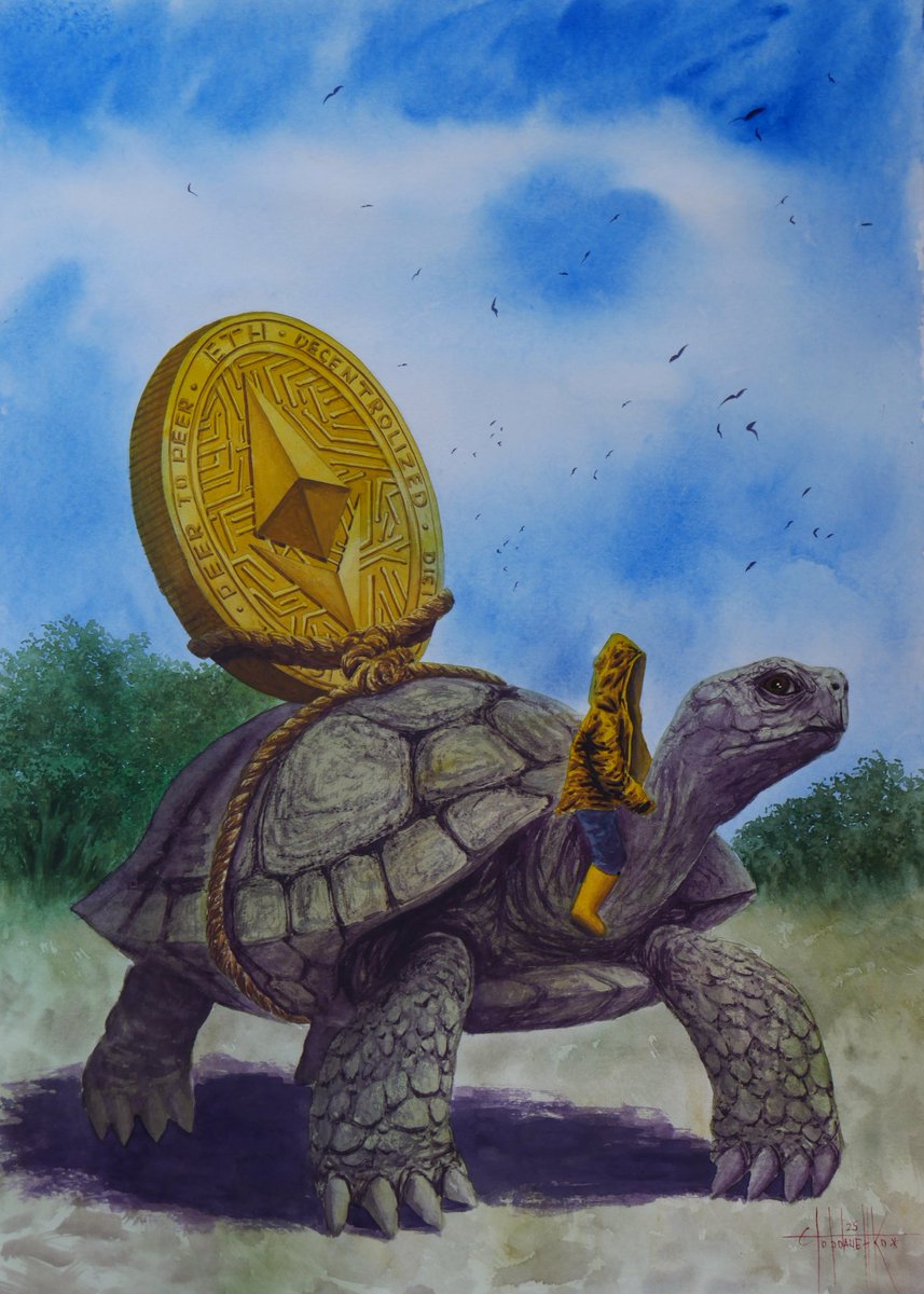 My watercolor painting🇪 🇹 🇭 😛

#Ethereum #artwork #eth #paintings
