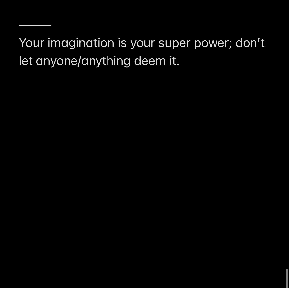 thisisossa's tweet image. It all stems from your imagination.