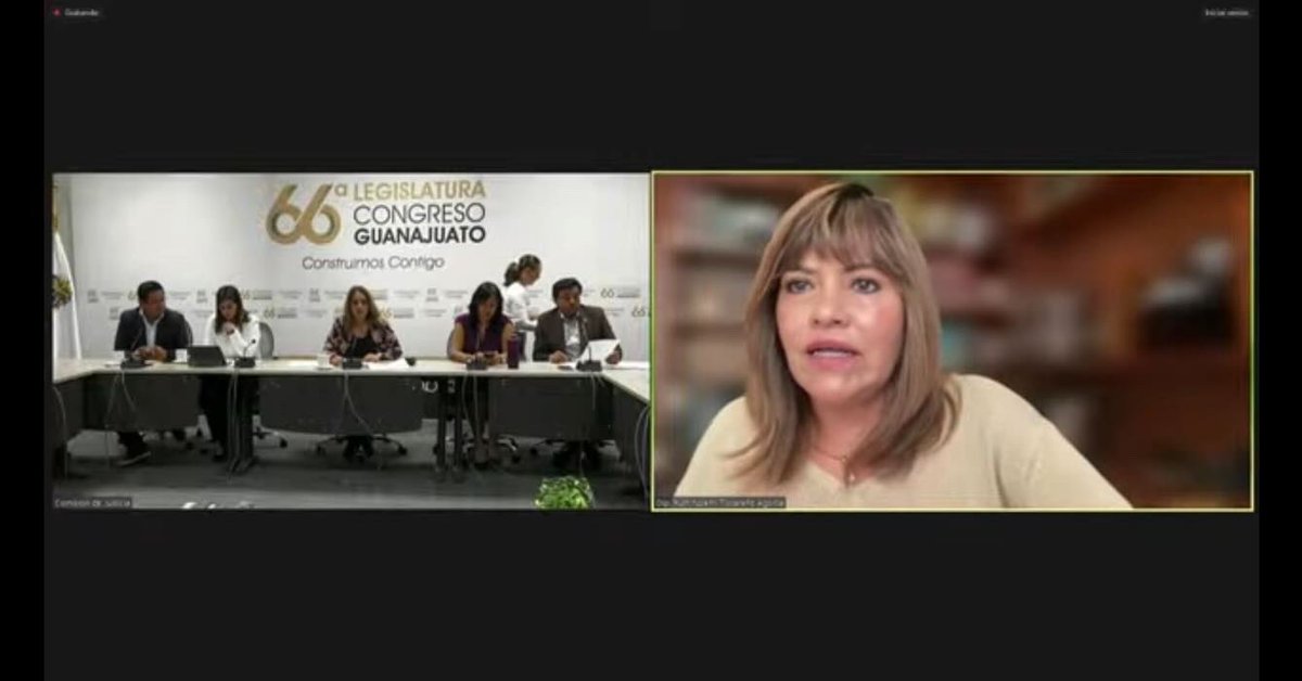 📌 La diputada Ruth Tiscareño, secretaria de la Comisión de Justicia, en sesión en la que los integrantes de dicha comisión legislativa votaron a favor de una iniciativa promovida por la gobernadora para proteger a periodistas y a personas defensoras de derechos humanos.