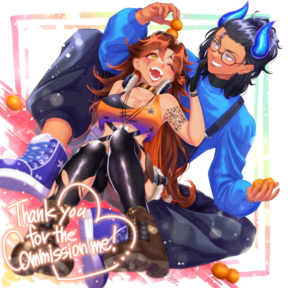Full body commission!
I had the pleasure of drawing VTubers <a href="/LauraExplauraVT/">🧭LAURA THE EXPLAURA🗺️</a>  and <a href="/Muu_VT/">MuuVT</a> !
Wishing you both everlasting happiness!🥰💕💕
Thank you so much!😊
#commission #VGenComm #ExplauraArt #VGen