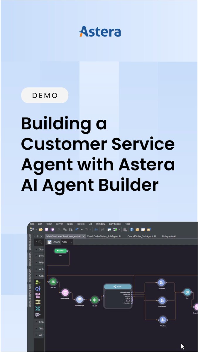 What if you could build your own #customerservice agent that handles real-world support queries automatically, saving time for both customers and our team? 
Maryam Ahmad from our PRD team did just that using Astera’s low-code and drag-and-drop interface 👉 youtu.be/40yK1fKtO90