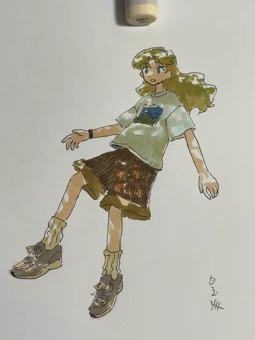 そろそろコピックアワードに出す絵を描く。のでオリキャラ。 