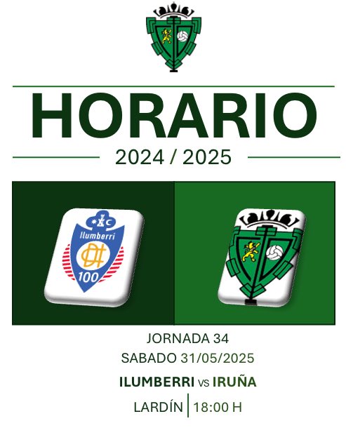 Y esto llega a su fin! Ya tenemos HORARIO para la última jornada de liga! 

#IlumberriIruña