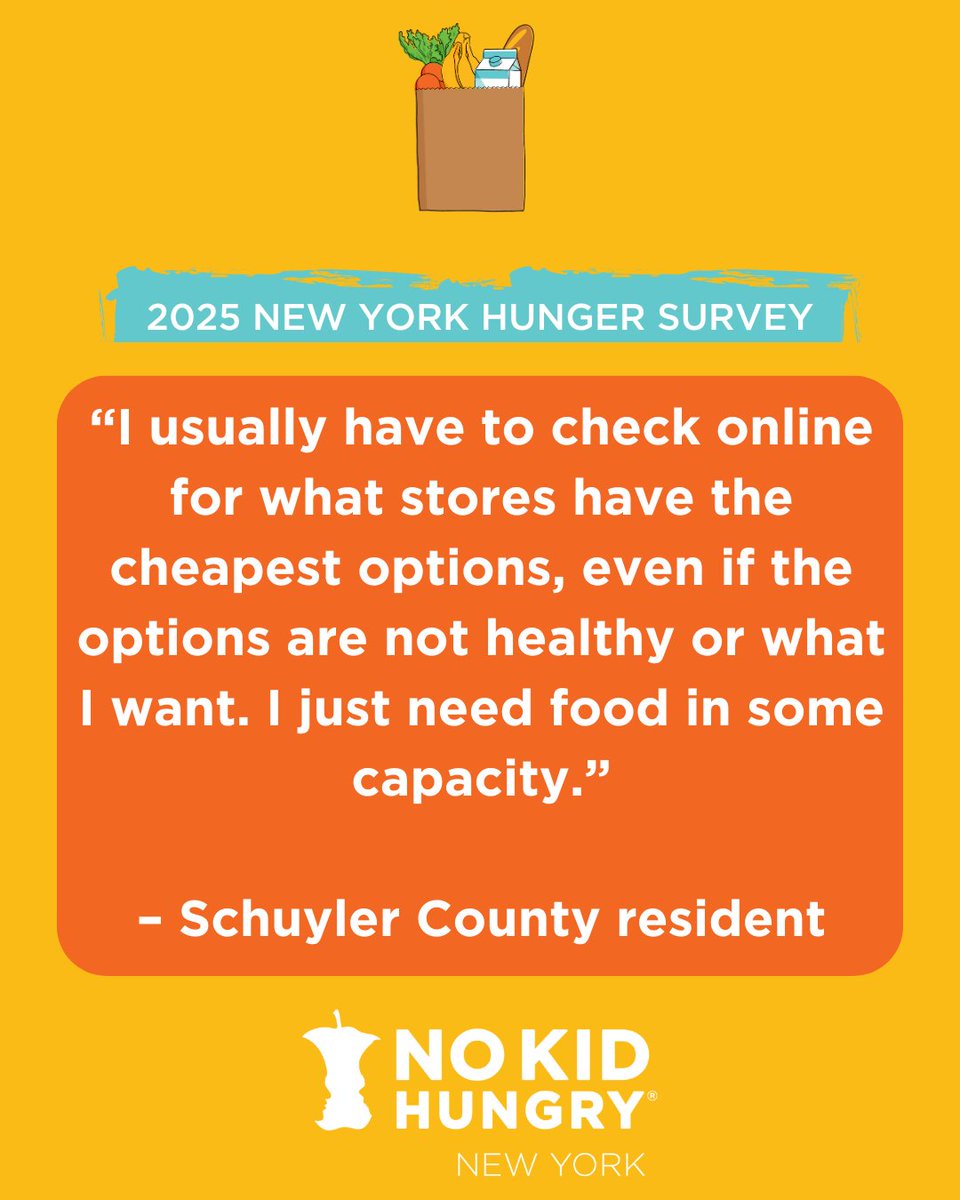 96% of New Yorkers agree - hunger should not exist in our state. However, with rising cost of food and other essentials, our neighbors are facing difficult decisions at the grocery store. Situations like this are why we must #ProtectSNAP.