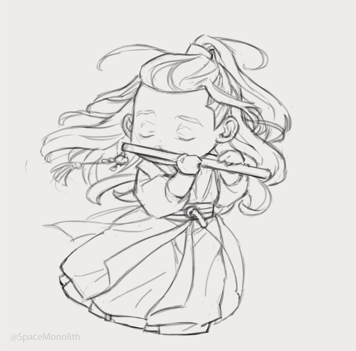 Wei Wuxian chibi sketch~
The Untamed/ Grandmaster of Demonic Cultivation has me in a chokehold recently.
#mdzs #weiwuxian