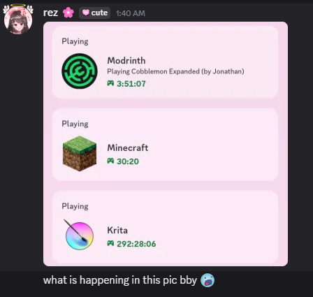 i think rez is worried for me guys