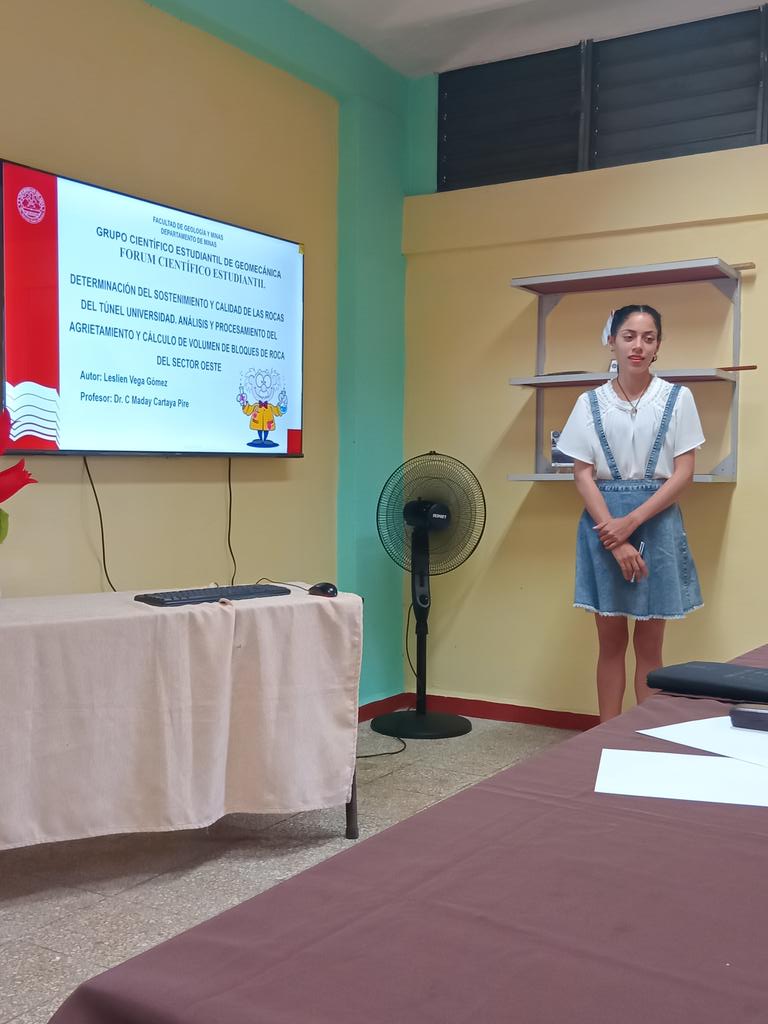 Investigaciones de alto impacto en sectores estratégicos como la explotación de oro, de níquel y de materiales para la producción de cemento son presentadas por estudiantes de Ing. De Minas en el Forum Estudiantil <a href="/AAB_Cuba/">Alicia Alonso Becerra</a> <a href="/WalterBG_MES/">Walter Baluja García</a> <a href="/yurisley_valdes/">Yurisley Valdes Mariño</a>