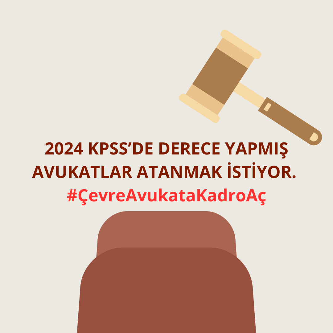 <a href="/burakdemiralptr/">Burak Demiralp</a> Çevreyle ilgili davalar artarken avukat kadrosu yetersiz kalıyor. Atama kaçınılmazdır <a href="/csbgovtr/">T.C. Çevre, Şehircilik ve İklim Dğş. Bakanlığı</a> <a href="/murat_kurum/">Murat KURUM</a> <a href="/burakdemiralptr/">Burak Demiralp</a> <a href="/hasansuvertr/">Hasan Suver</a> <a href="/TC_iklim/">T.C. İklim Değişikliği Başkanlığı</a> <a href="/OmerAlan_10/">Ömer Alan 🇹🇷</a> <a href="/tkgmgovtr/">Tapu ve Kadastro</a> #ÇevreAvukataKadroAç