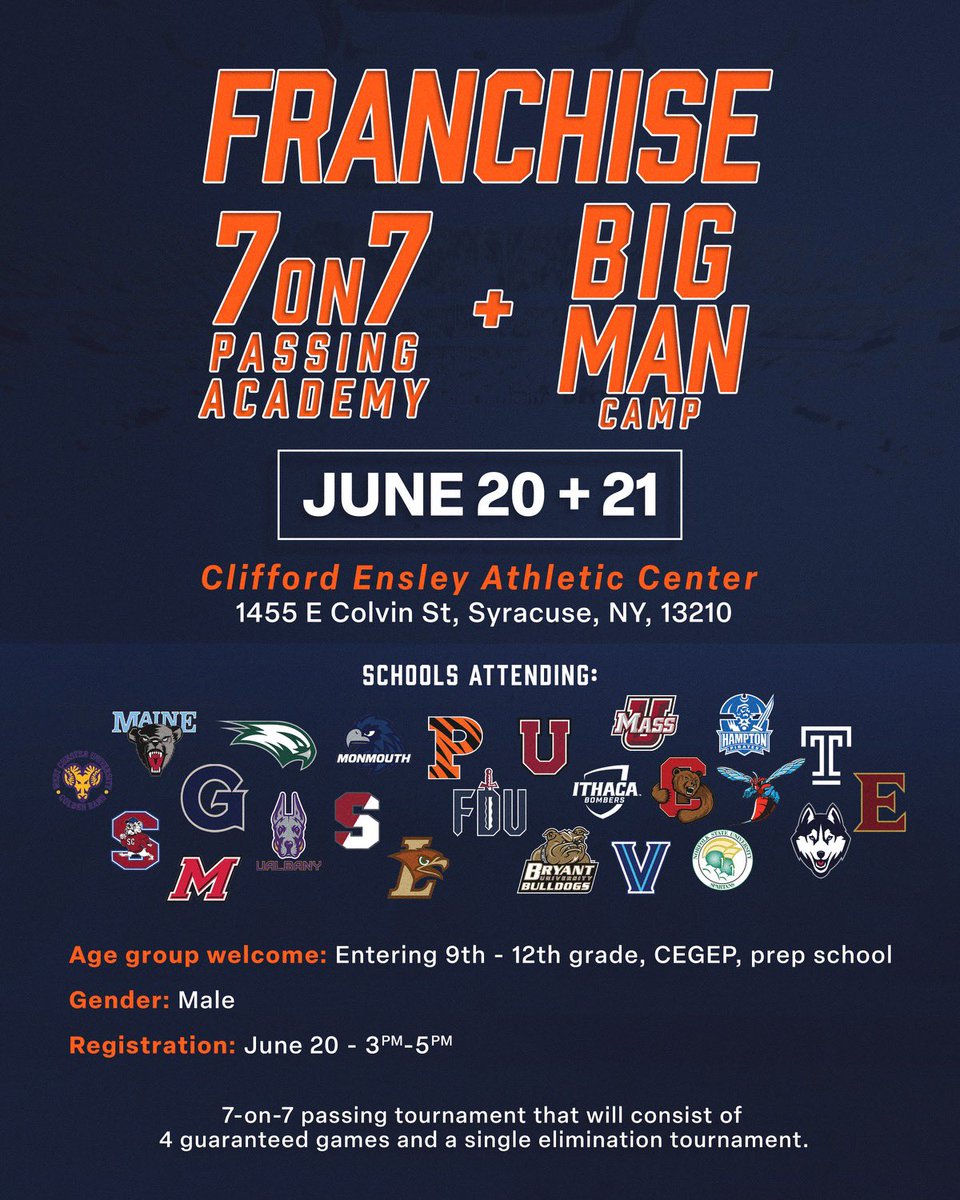 Excited to have many of the best high school teams in the Northeast compete in front so many great college programs.