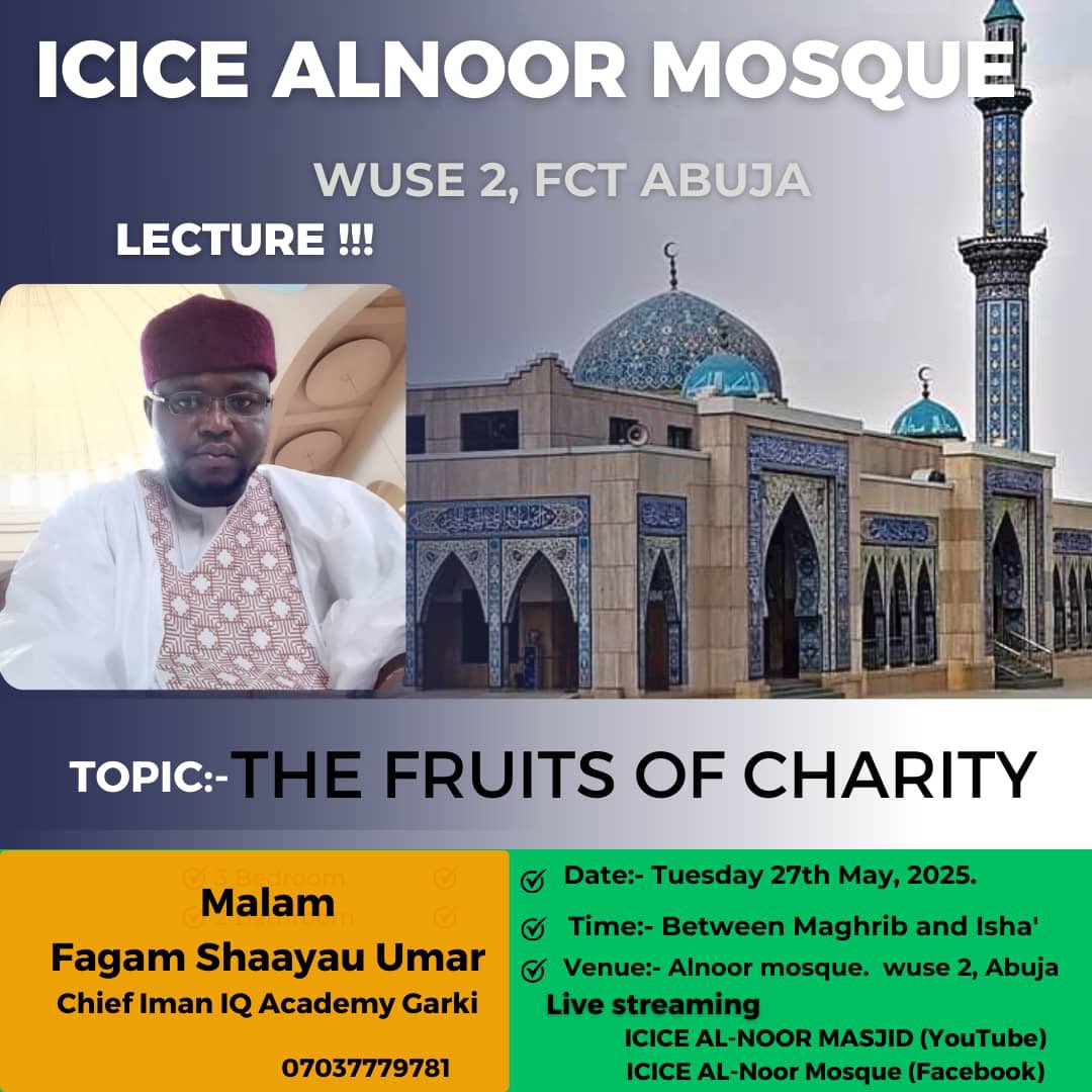Join us tomorrow In Sha Allah