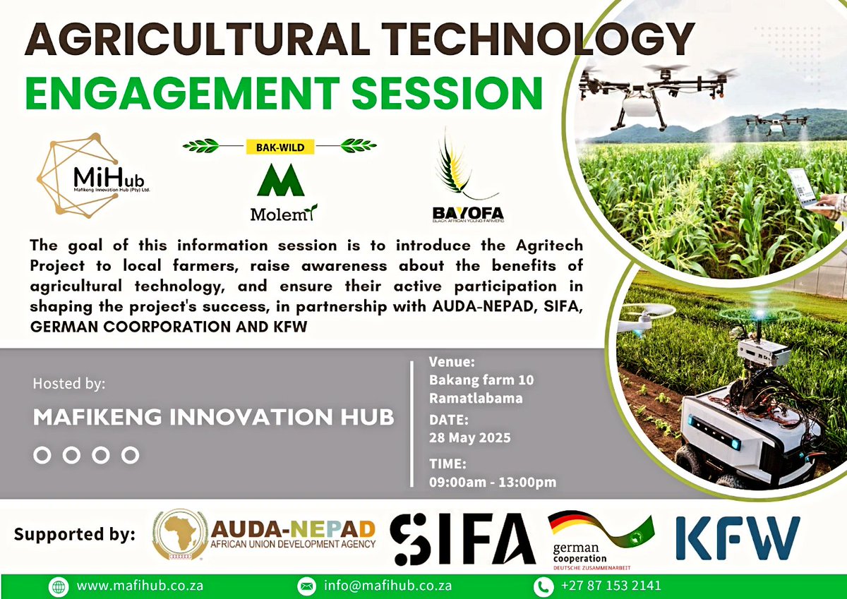 Farmer is Mahikeng and surrounding areas.. we invite you to this super project brought to you by Mahikeng Innovation Hub