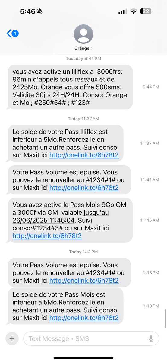 Bou2chou88's tweet photo. @orange_sn J’ai appelé sur le 1441 mais à chaque fois l’appel se coupe 
C’est quoi ça? Mardi dernier j’ai activé un pass illiflex 2GO il finit aujourd’hui je dis rien
Je rachete un pass de 9GO meme pas 2h de tps vous me dites qu’il est fini 
Je veux des explications s’il yen a https://t.co/DNuatFxWdG