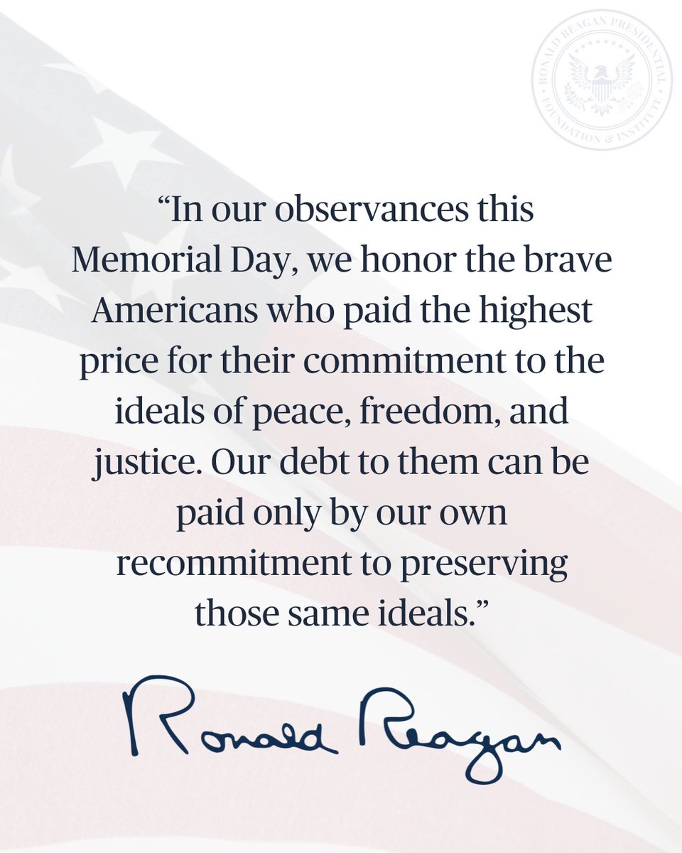 RonaldReagan's tweet photo. President Reagan's Memorial Day proclamation, 1985 🇺🇸 https://t.co/RhTEDs9Efr