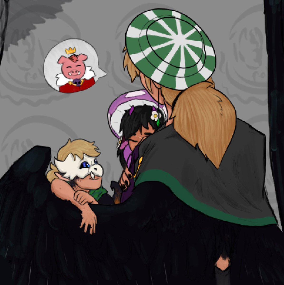 fallssong's tweet photo. Stortime with Phil and the Eggs 
#art #mcyt #philza #chayanne #Tallulah #qsmp #fanart https://t.co/M75mzpCLwc