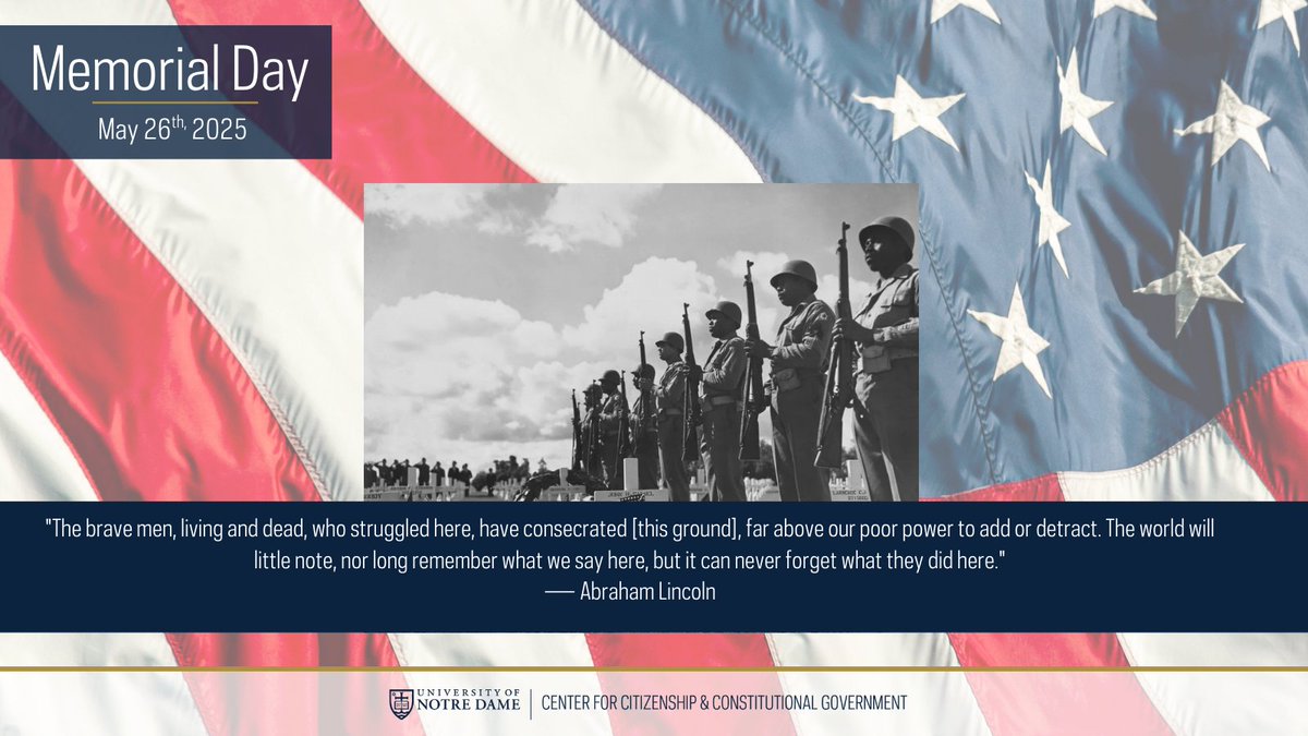 NDConStudies's tweet image. This #MemorialDay, we remember all the men and women who have made the ultimate sacrifice while serving our country.
Thank you 🇺🇸