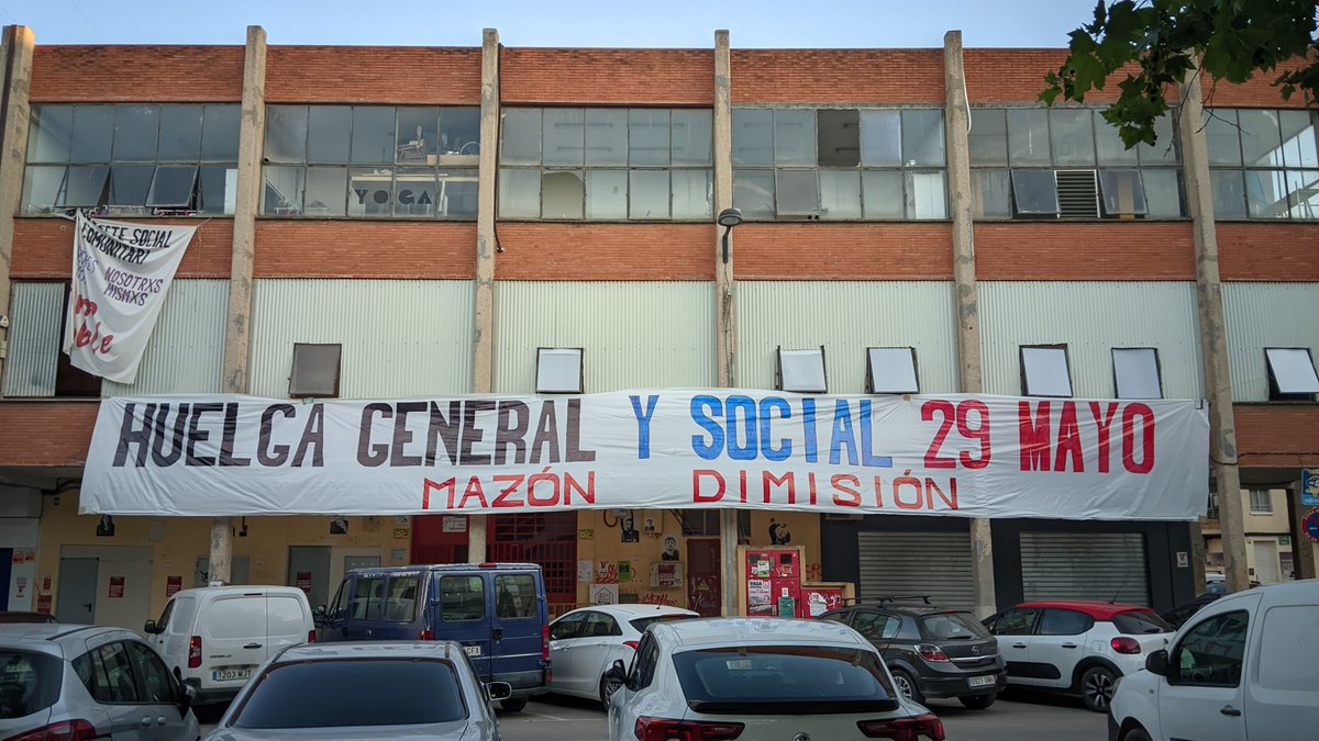 Denuncien la retirada "amb nocturnitat" a #Alfafar d’una pancarta de la vaga general del 29M hortanoticias.com/denuncien-la-r…