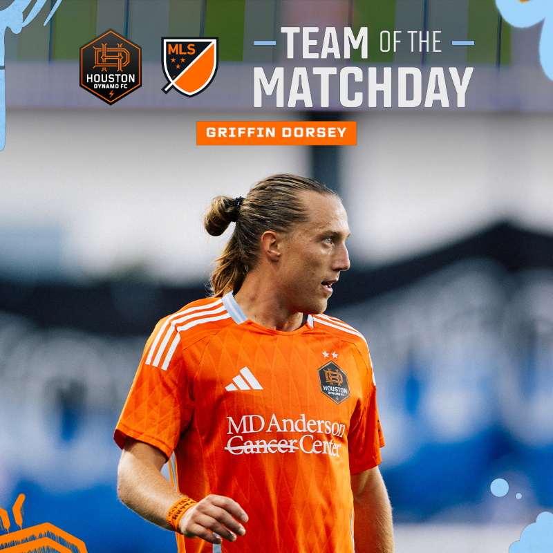 HoustonDynamo's tweet photo. Another week, another 𝙏𝙚𝙖𝙢 𝙤𝙛 𝙩𝙝𝙚 𝙈𝙖𝙩𝙘𝙝𝙙𝙖𝙮 for Griff 👏