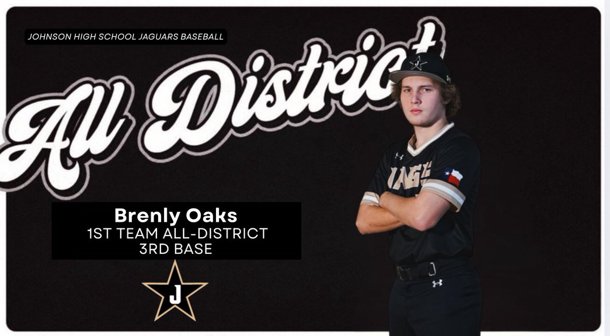 Congratulations <a href="/BrenlyOaks/">Brenly Oaks</a>! District 29-6A First Team All-District Third Base.