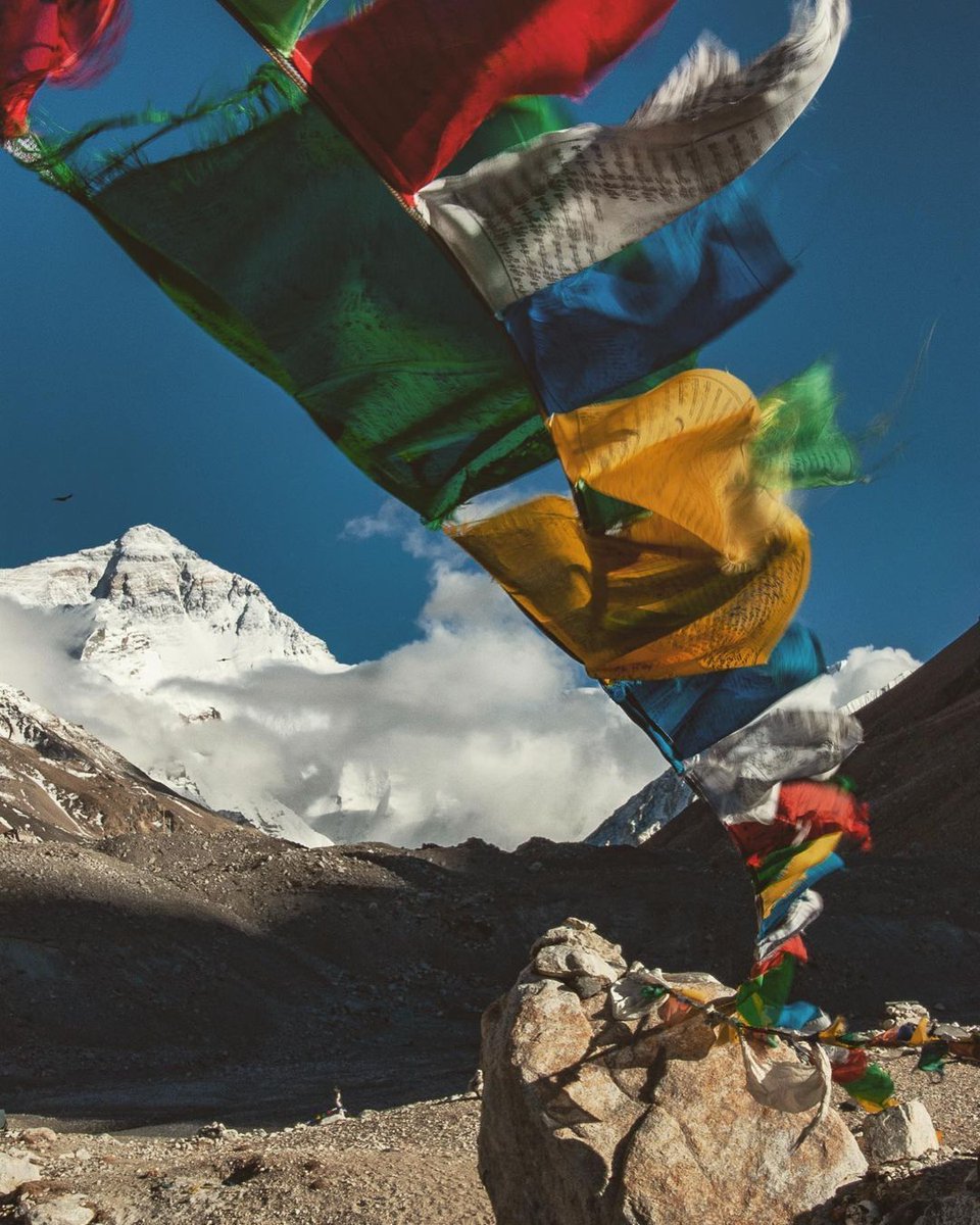 Everest // Chomolungma

Took this on a morning stroll out of Everest base camp on the north side. Nothing but the sound of prayer flags in the wind sending blessings and compassion out to the world.

Prints available at link in bio.
